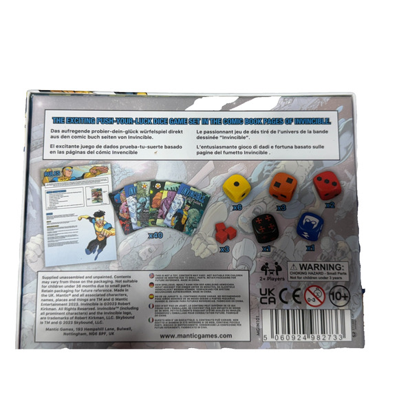 Invincible The Dice Game Fast Paced Push Your Luck Dice Rolling Game, Ages 10+ - Picture 2 of 2